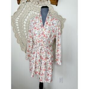 Peruvian Connection Cotton Floral Cottagecore Robe Size Small